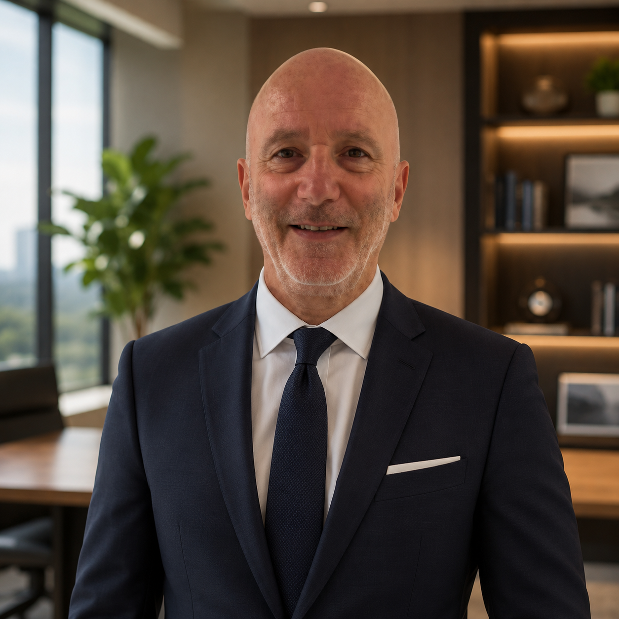 Professional executive portrait representing leadership